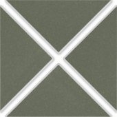 Moss Green Geometric X Vinyl Sticker (Voorkant)