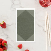 Moss Green Geometrische Custom Servet –  (Insitu)