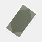 Moss Green Geometrische Custom Servet –  (Hoek)