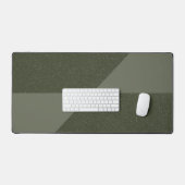 Moss Green Geometrische Split Desk Mat – (Keyboard & Muis)