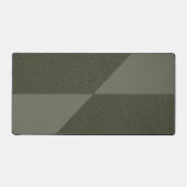 Moss Green Geometrische Split Desk Mat – (Voorkant)