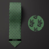 Moss Green German Shepherd Stropdas