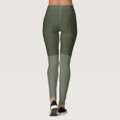 Moss Green Getextureerde Leggings -  (Achterkant)