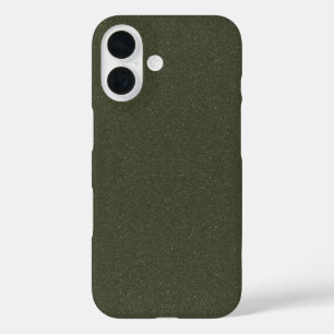 Moss Green Glitter iPhone 16 Hoesje –