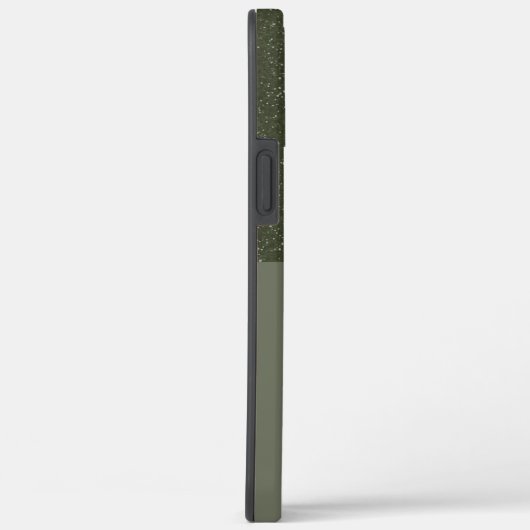  Moss Green Glitter iPhone Case (Achterkant / Rechts)