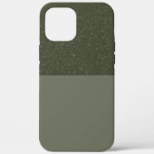  Moss Green Glitter iPhone Case (Achterkant)