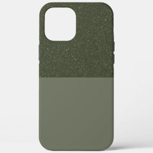 Moss Green Glitter iPhone Case