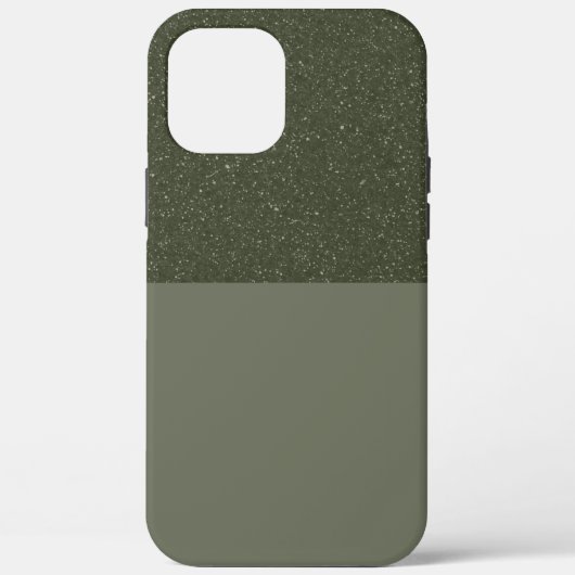  Moss Green Glitter iPhone Case (Achterkant)