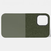 Moss Green Glitter iPhone Case Hoesje (Achterkant horizontaal)