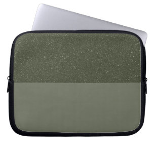 Moss Green Glitter Laptophoes Laptop Sleeve
