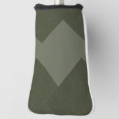 Moss Green Golf Head Hoesje Zigzag Design Golfheadcover (Draai 90)