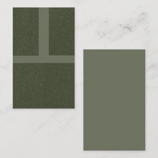 Moss Green Grid Modern Visitekaartje – Aanpassen (Voorkant / Achterkant)