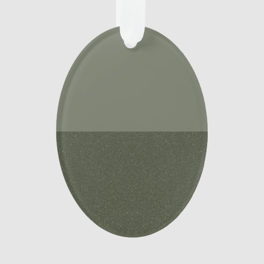 Moss Green Horizontale Split Acryl Ornament (voorkant)