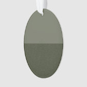 Moss Green Horizontale Split Acryl Ornament (voorkant)