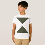 Moss Green Hourglass Triangle T-shirt - T-shirt (Voorkant volledig)