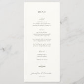 Moss Green huwelijksmenu en dank u Menu (Voorkant)