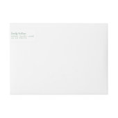 Moss Green Kerstfeestdag Banner Adres (Voorkant)