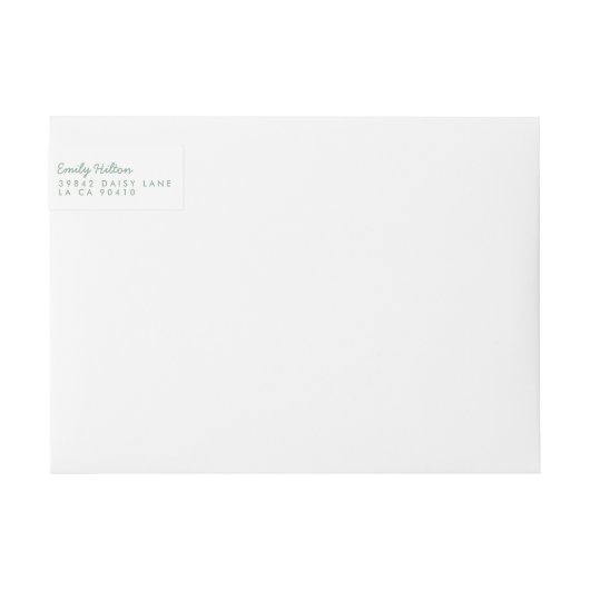 Moss Green Kerstfeestdag Banner Adres (Voorkant)