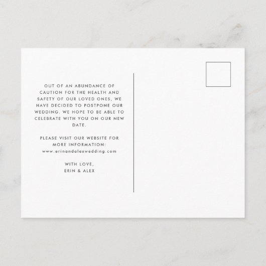 Moss Green Laten we dit opnieuw proberen Verander Aankondigingskaart (Achterkant)