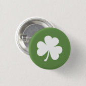 Moss Green met Irish Shamrock Ronde Button 3,2 Cm (Voorkant /achterkant)