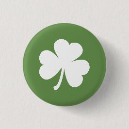 Moss Green met Irish Shamrock Ronde Button 3,2 Cm