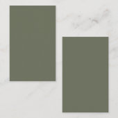 Moss Green Minimal Visitekaartje – (Voorkant / Achterkant)