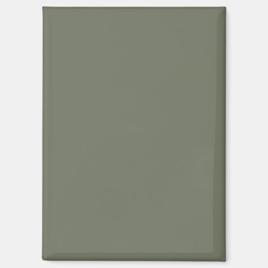 Moss Green Minimalist aangepaste koelkastmagneet Magneet (Voorkant)