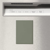 Moss Green Minimalist aangepaste koelkastmagneet Magneet (Insitu (Vaatwasser))