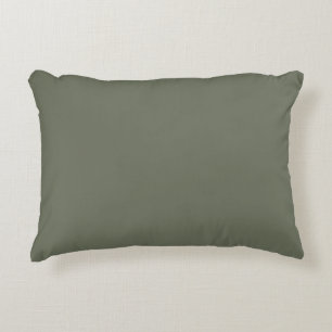 Moss Green Minimalist Accent Pillow –  Kussen