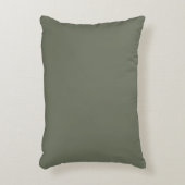 Moss Green Minimalist Accent Pillow –  Kussen (Voorkant(Verticaal))