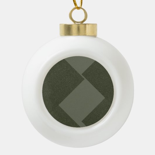 Moss Green Minimalist Holiday Ornament (Voorkant)