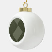 Moss Green Minimalist Holiday Ornament (Rechts)