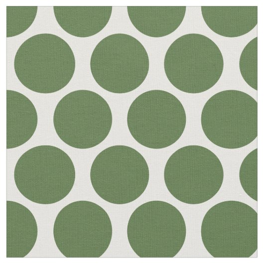 Moss Green Mod Stippen Stof (Close Up)