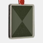 Moss Green Modern Cross Ornament (Rechts)