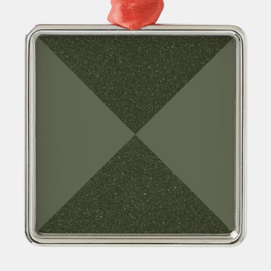Moss Green Modern Cross Ornament (Voorkant)