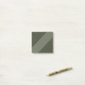 Moss Green Modern Custom Sticky Notes (Op bureau)