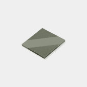 Moss Green Modern Custom Sticky Notes (Schuin)