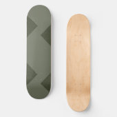 Moss Green Modern Skateboard Deck (Voorkant)