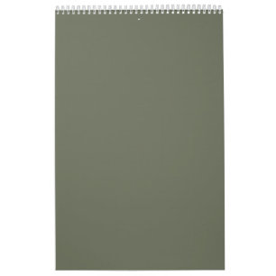 Moss Green Moderne Minimale Wandkalender - Aangepa Kalender