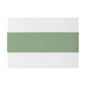 Moss Green Nautical Anker Invitation Belly Band Uitnodigingen Wikkel (Achterkant Voorbeeld)