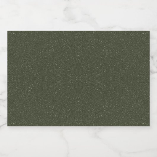 Moss Green Noise Effect Flesetiket – Aanpassen Likeurfles Etiket (Enkel label)