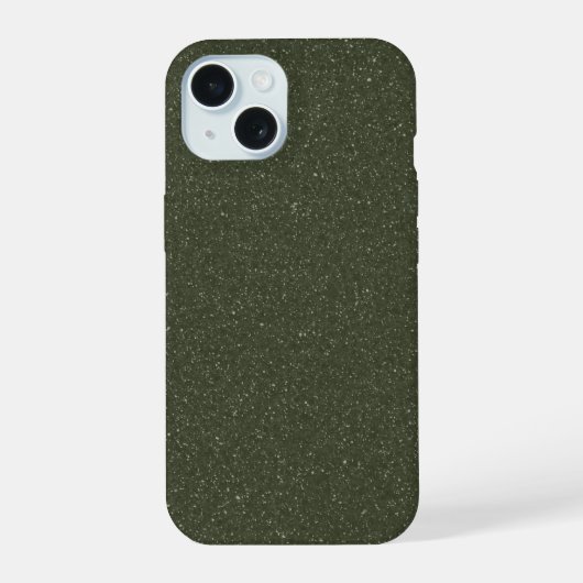 Moss Green Noise iPhone 15 Hoesje (Achterkant)