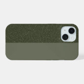 Moss Green Noise iPhone 15 Hoesje (Achterkant horizontaal)