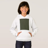 Moss Green Noise Kinder Pullover Hoodie – Aanpasse (Voorkant volledig)