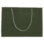 Moss Green Noise Pattern Custom Gift Bag Groot Cadeauzakje (Achterkant)