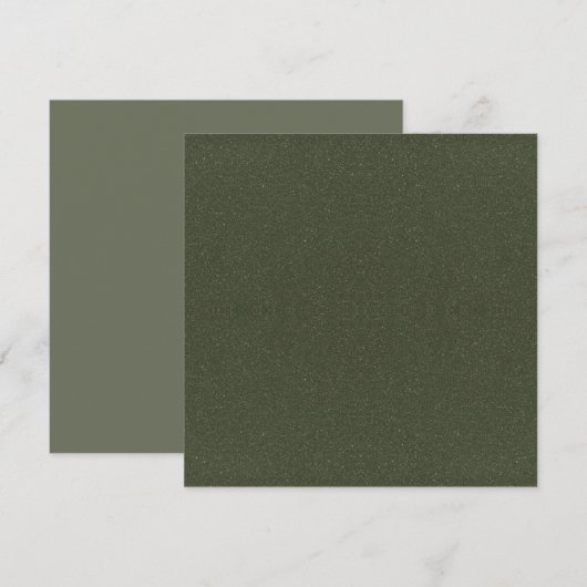 Moss Green Noise Texture Flat Kaart –  (Voorkant / Achterkant)