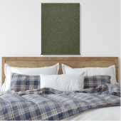 Moss Green Noise Texture Stretched Canvas Afdruk (Insitu (Slaapkamer))