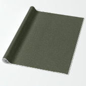 Moss Green Noise Texture Wrapping Paper - Aangepas Cadeaupapier (Uitgerold)