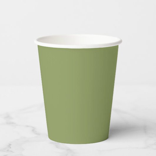 Moss Green Oh Boy! Baby shower papier beker (Achterkant)