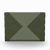 Moss Green omgekeerd x acryl fotoblok (Voorkant)